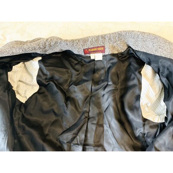 Vintage Peabody House Womens Sz 9/10 Tweed Wool Blend Coat - Picture 5 of 6